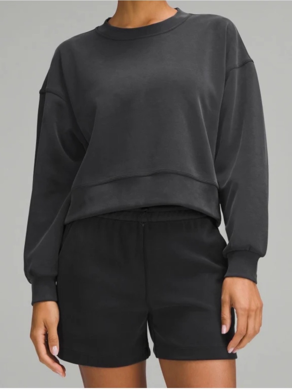 Lululemon Softstreme Perfectly oversized cropped crew